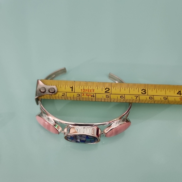 Jay King DTR .925 Sterling Silver Necklace & Reversible Cuff Bracelet - Picture 6 of 10